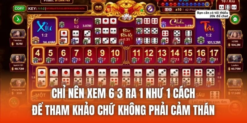 Chỉ nên xem 6 3 ra 1 như 1 cách để tham khảo chứ không phải cảm thán